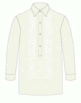 Boys' Barong Cream Jusi fabric 100697 Cream